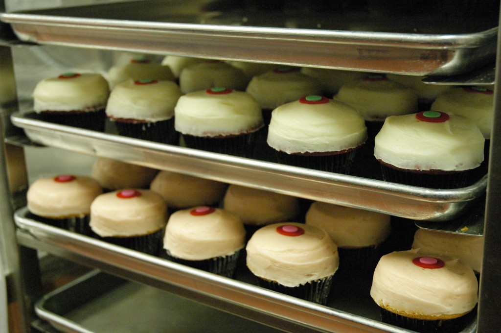 Rows of Cupcakes