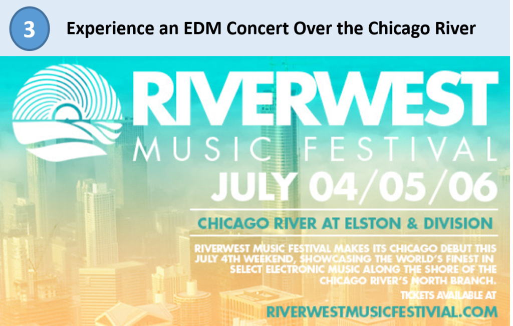 chicago river, edm chicago, chicago music festival